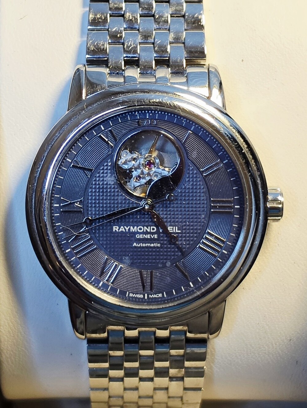 Raymond Weil Maestro Automatic Blue Dial Men's Watch 2827-ST-00508